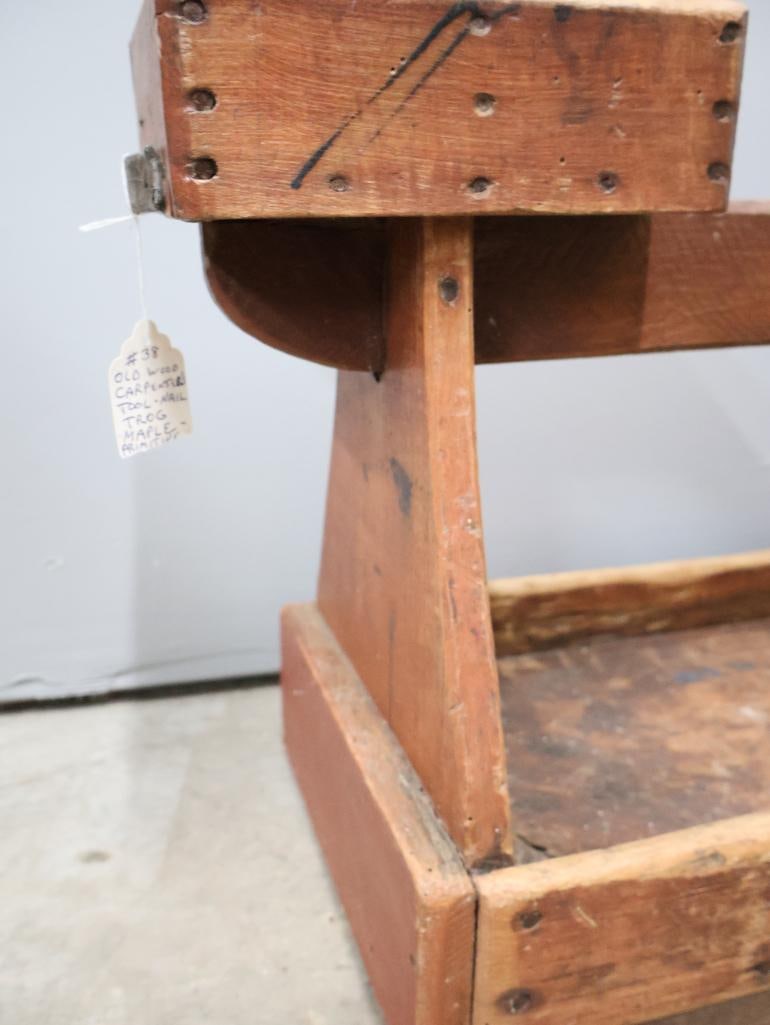 Antique Carpenter's Tool/Nail Trog - 5