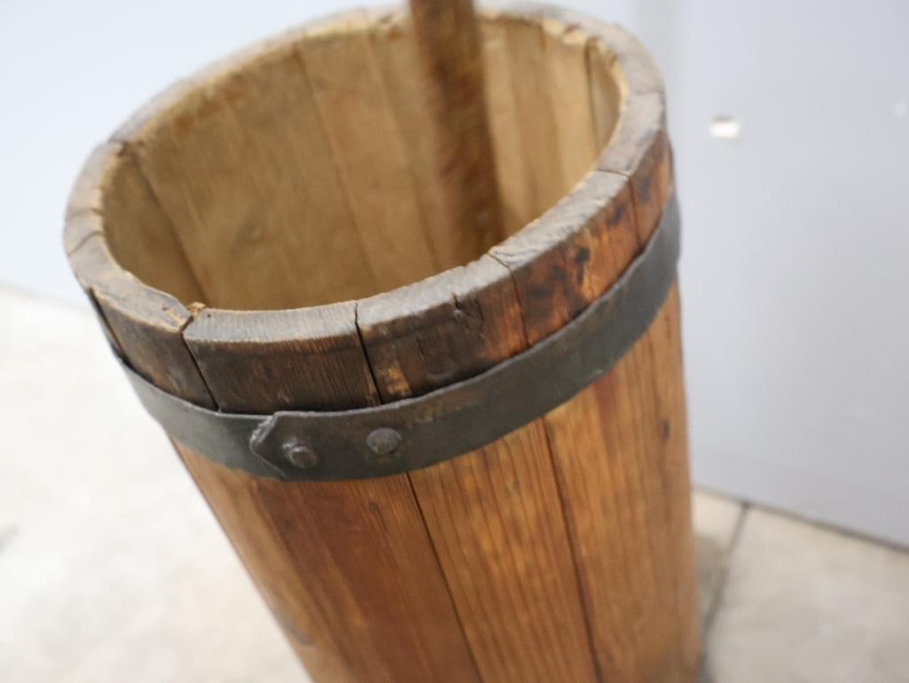 Antique Wood Butter Churn - 7