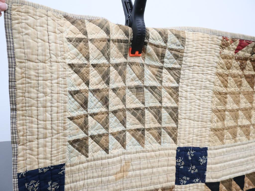 Antique Handmade Patchwork Quilt - 2