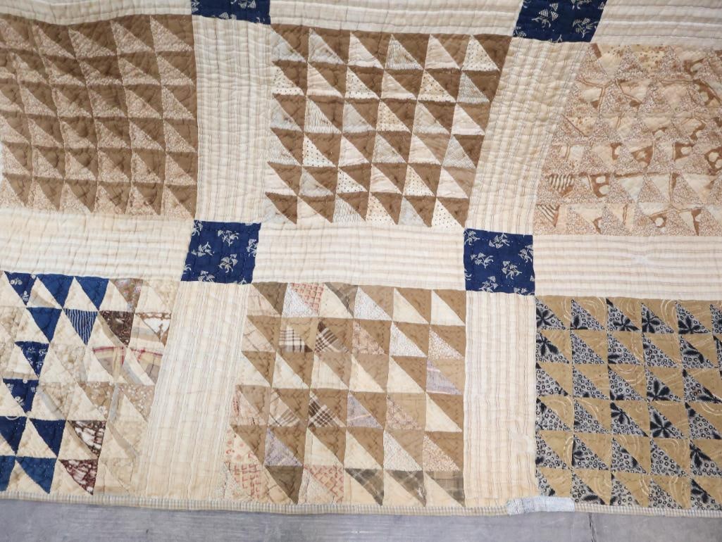 Antique Handmade Patchwork Quilt - 5