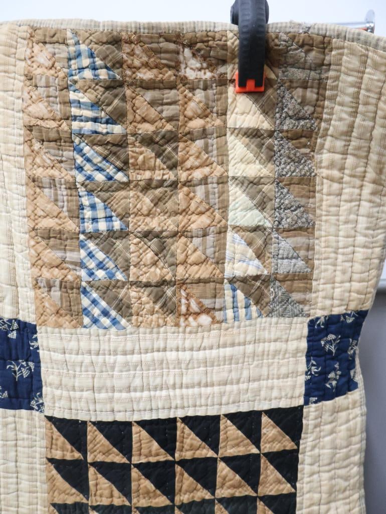 Antique Handmade Patchwork Quilt - 7