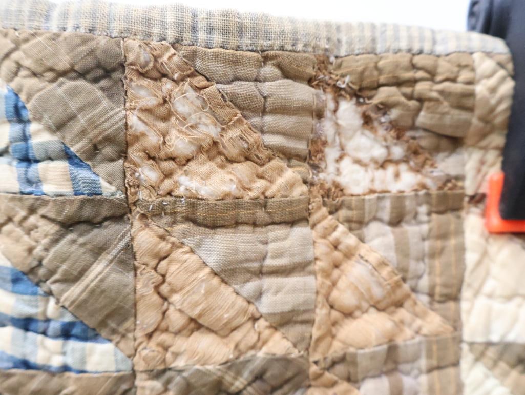 Antique Handmade Patchwork Quilt - 8