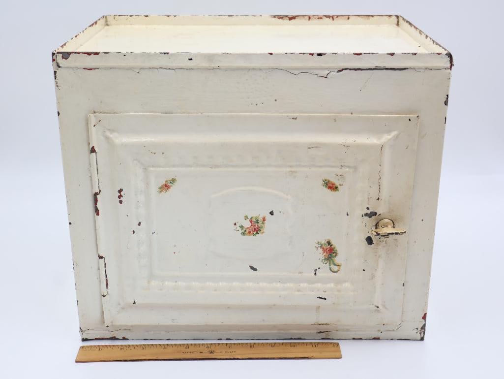 Vintage Metal Bread Box/Fruit Shelf - 2