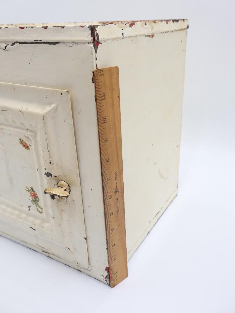 Vintage Metal Bread Box/Fruit Shelf - 3