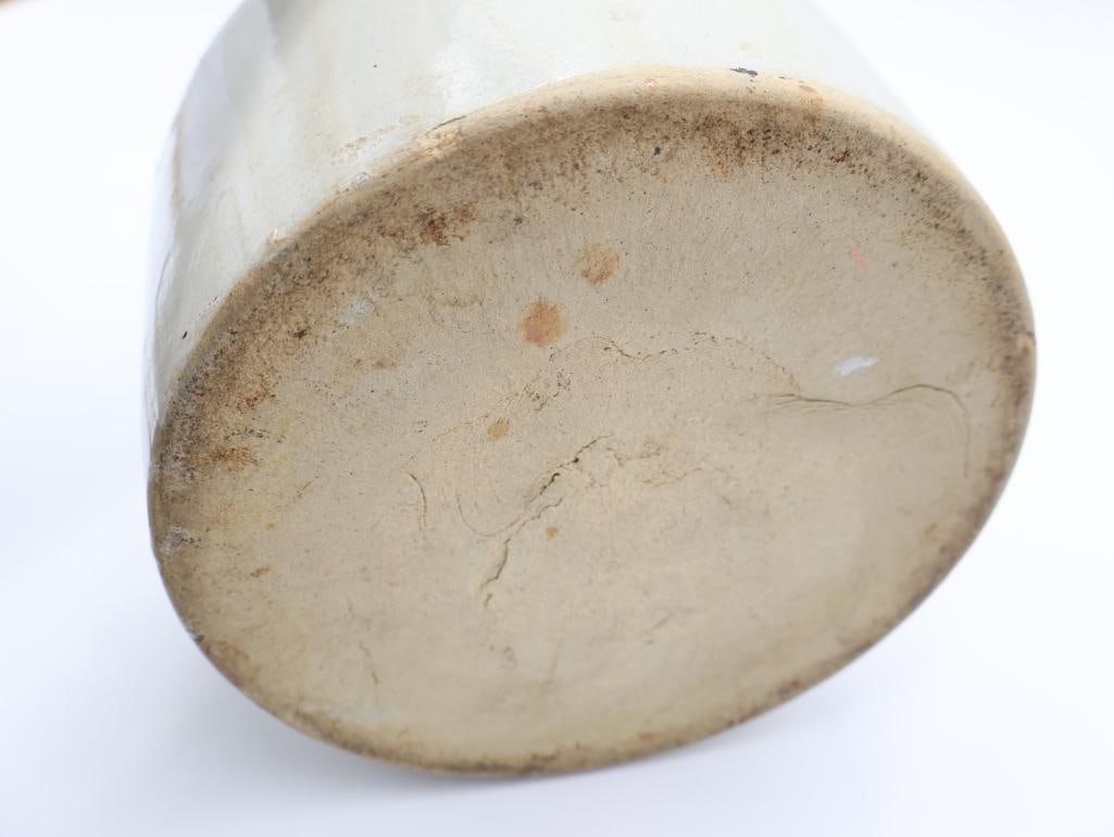 Stoneware Bean Pot and Short Crock - 14