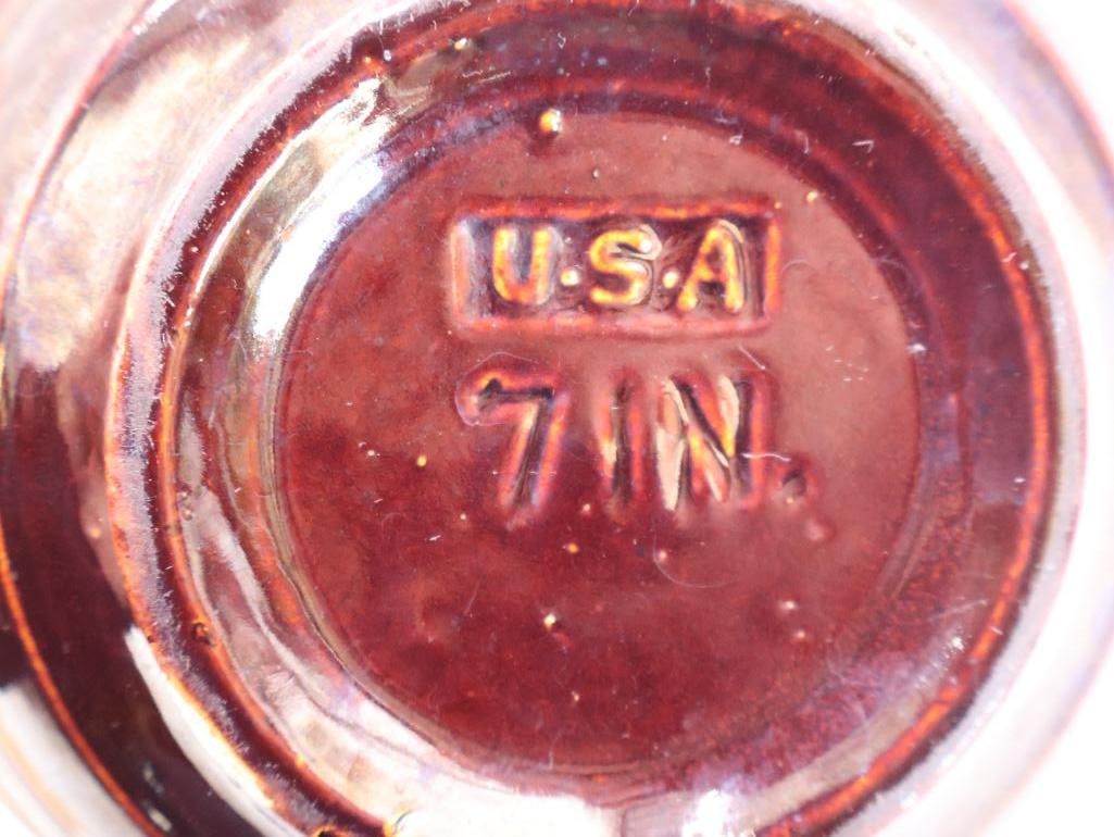 Three Vintage Glazed Stoneware Mixing Bowls - 7