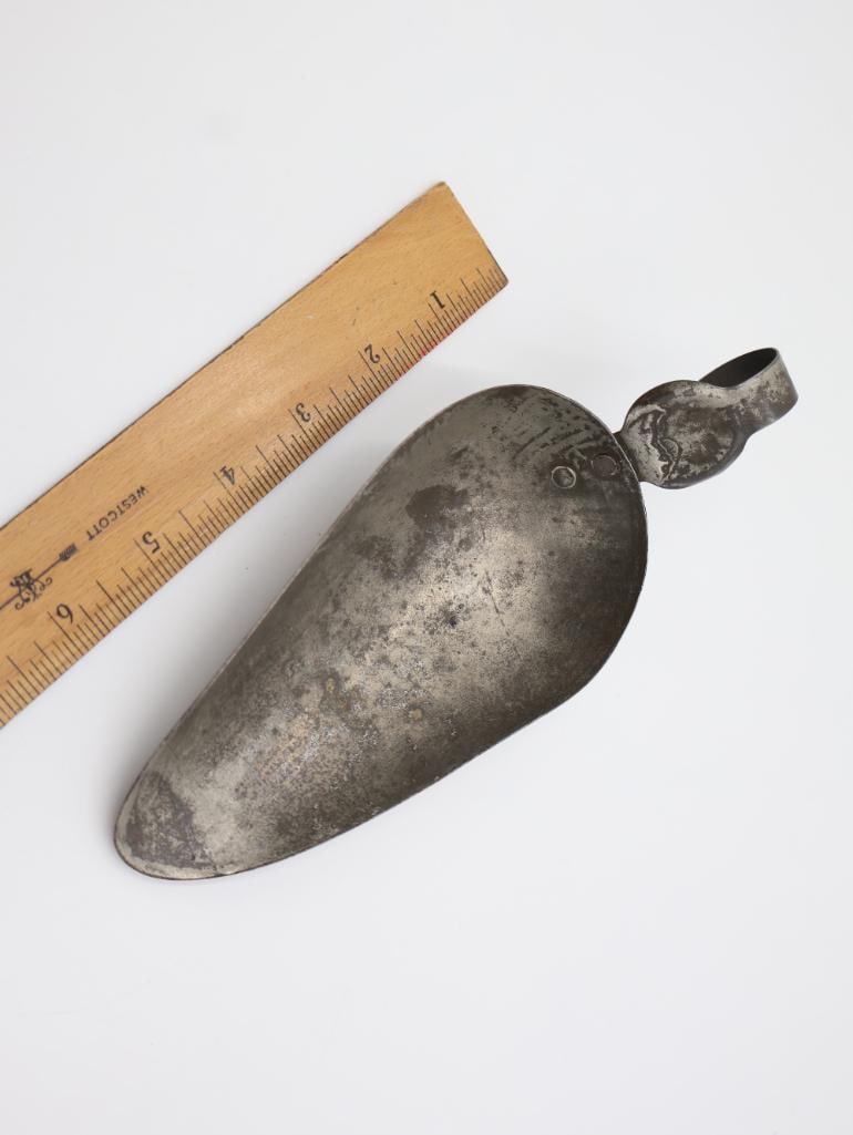 Vintage Egg Scale, Holly Lard Tin, and Scoop - 11