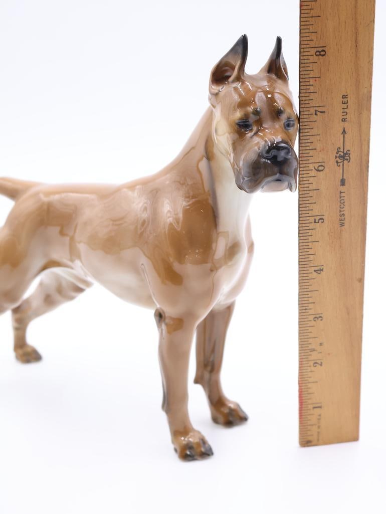 Vintage Rosenthal Porcelain Boxer Dog Figurine - 2