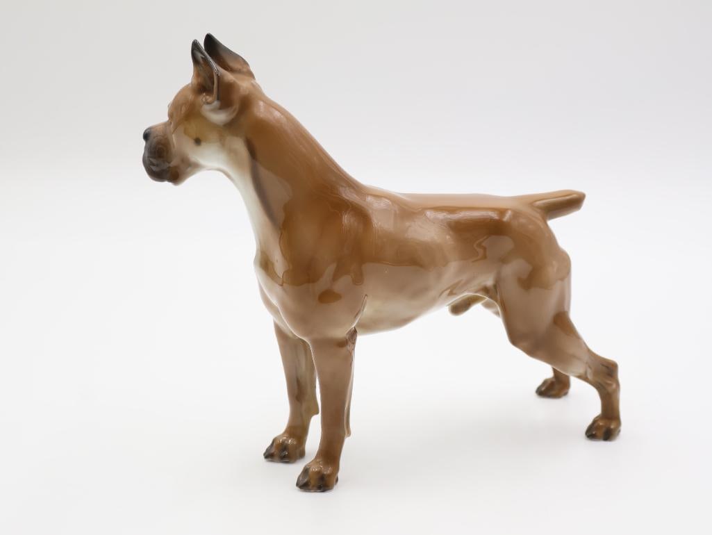 Vintage Rosenthal Porcelain Boxer Dog Figurine - 4