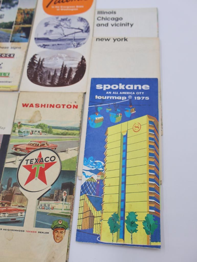 Vintage Collection of Maps including Texaco, Mobilgas, Conoco, and More - 6