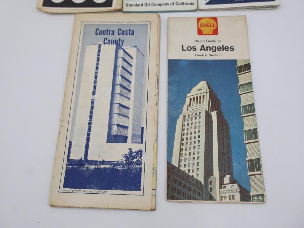 Vintage 1955 Disneyland Map and More California Vintage Maps - 7