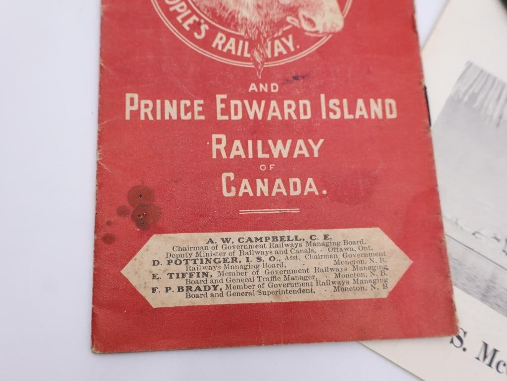 Antique 1910 Intercolonial Railway Leaflet and More Travel/Automobile Ephemera - 5
