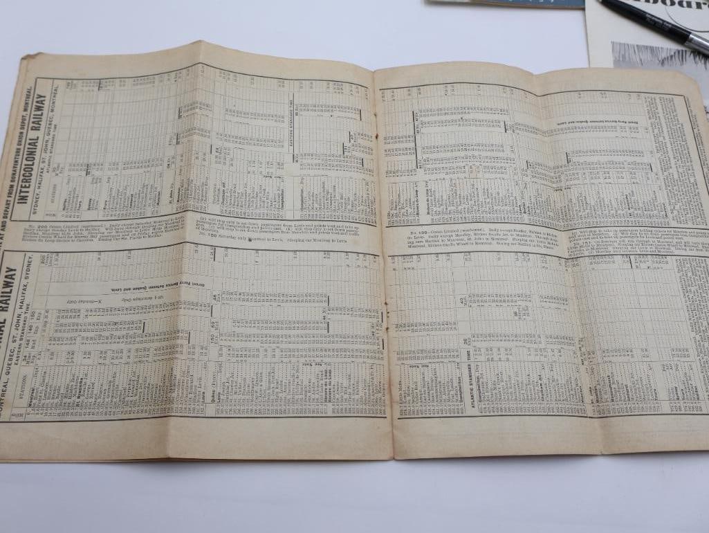 Antique 1910 Intercolonial Railway Leaflet and More Travel/Automobile Ephemera - 8