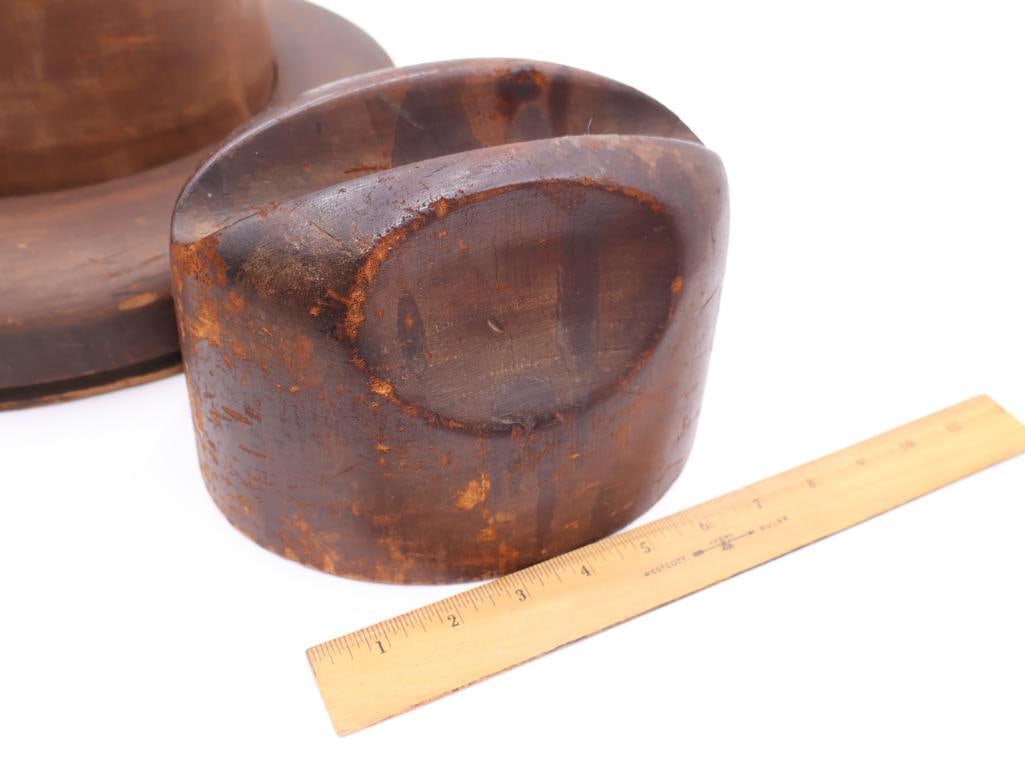 Antique Millinery Wooden Hat Blocks - 2