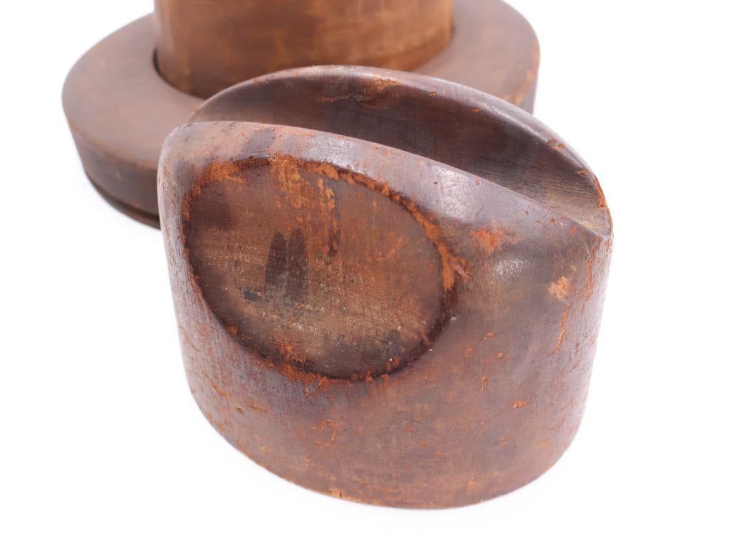 Antique Millinery Wooden Hat Blocks - 3