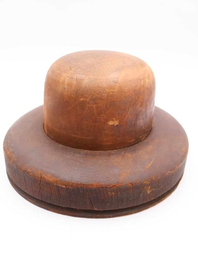 Antique Millinery Wooden Hat Blocks - 8