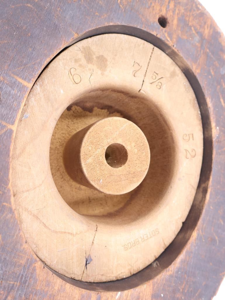 Antique Millinery Wooden Hat Blocks - 9