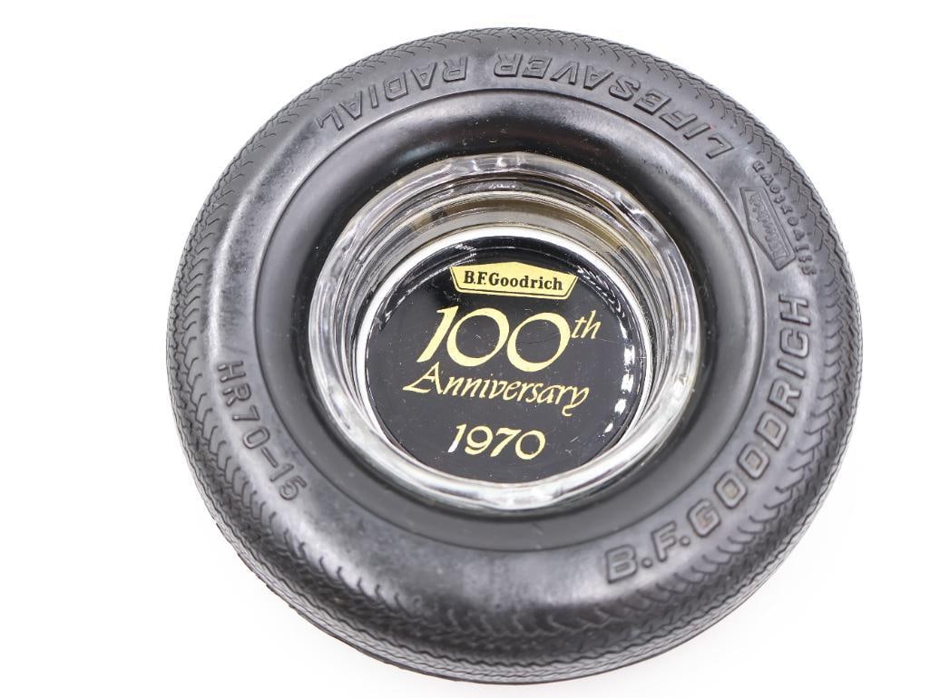Three Vintage Tire Advertising Ashtrays - 9