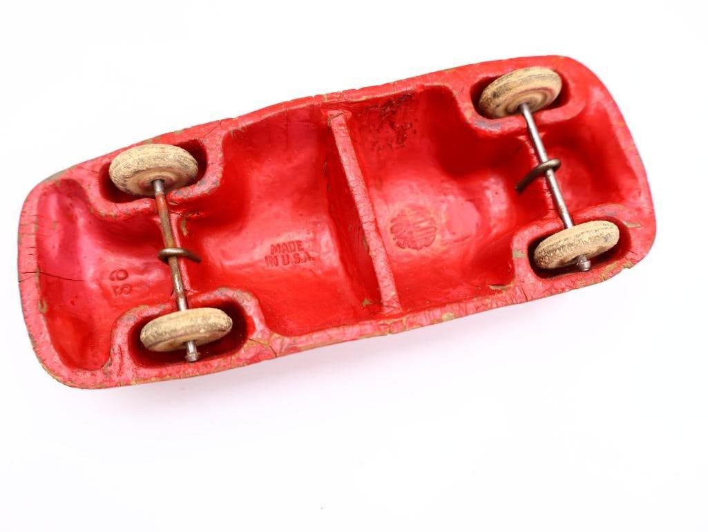 Wooden Truck Toy Car Display Rack and Various Hot Wheel and Vintage Toy Cars - 6