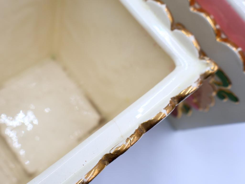 Vintage Floral Ceramic Canisters - 19