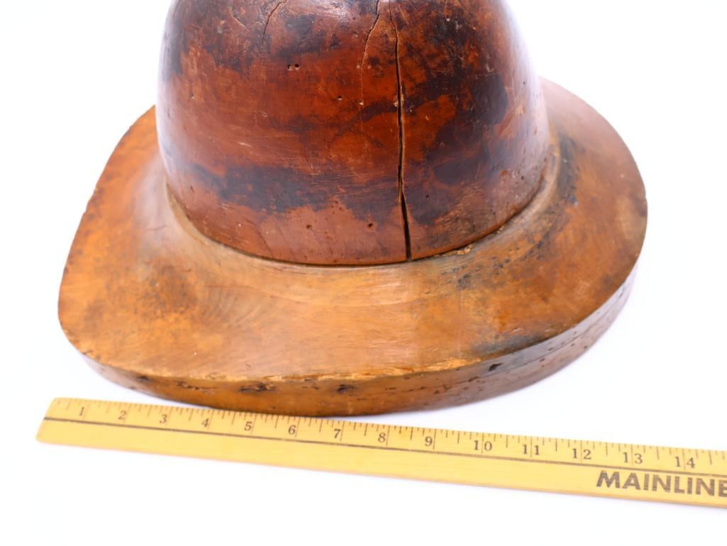 Antique Wooden Hat Block - 3