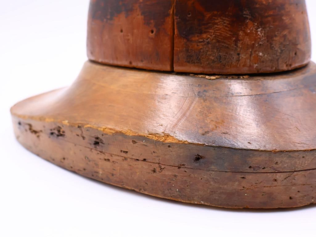 Antique Wooden Hat Block - 6