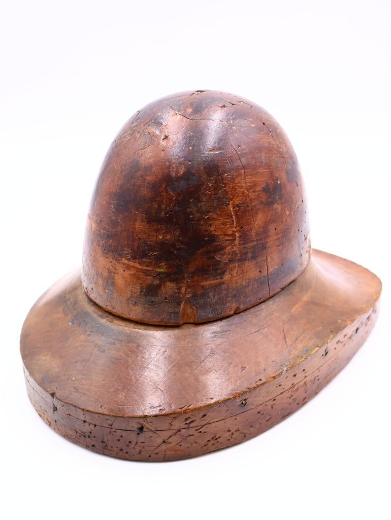 Antique Wooden Hat Block - 7