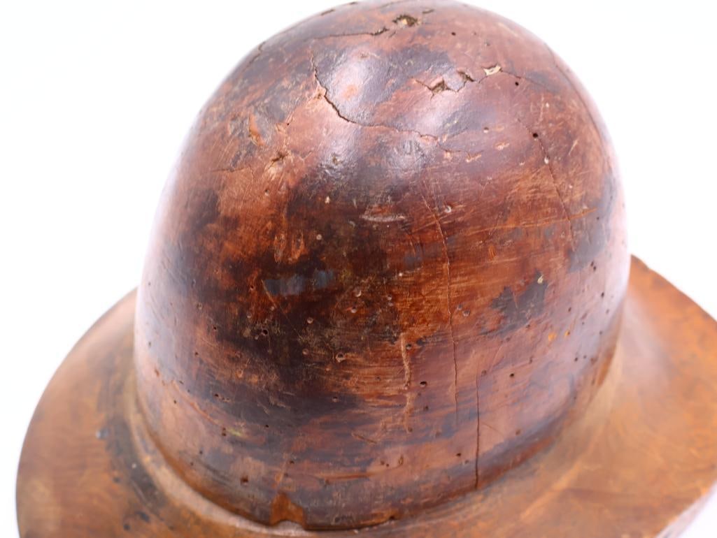 Antique Wooden Hat Block - 8
