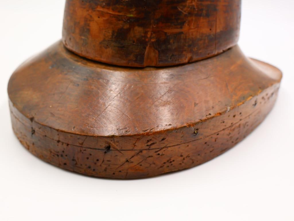 Antique Wooden Hat Block - 9