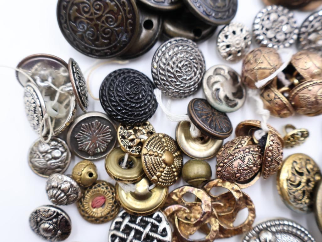 Collection of Vintage Metal Buttons - 4