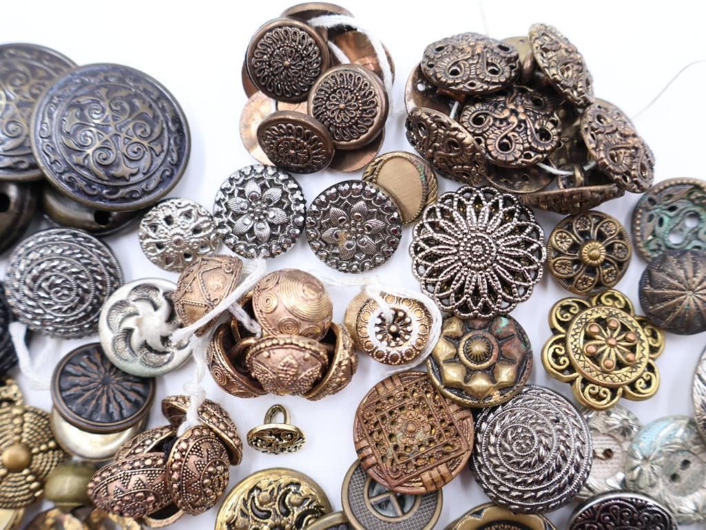 Collection of Vintage Metal Buttons - 6