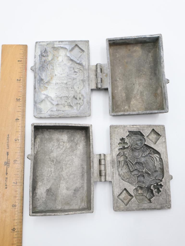 Pair of Vintage Card Ice Cream Molds - 2