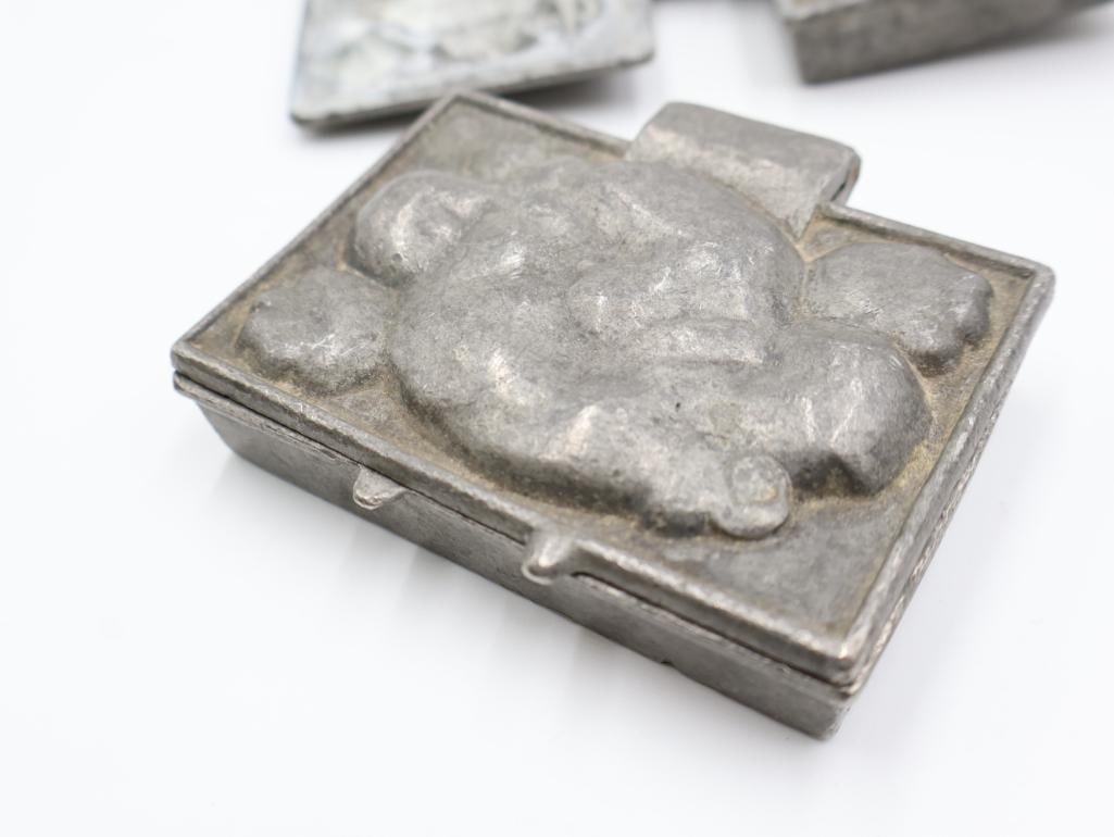Pair of Vintage Card Ice Cream Molds - 5