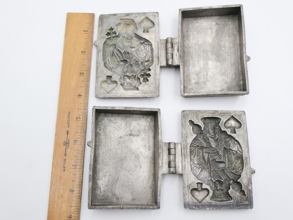 Pair of Vintage Card Ice Cream Molds - 2