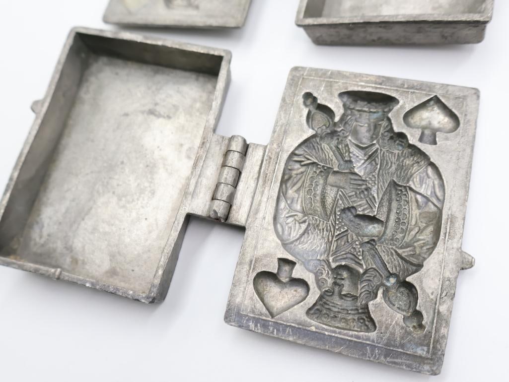 Pair of Vintage Card Ice Cream Molds - 3