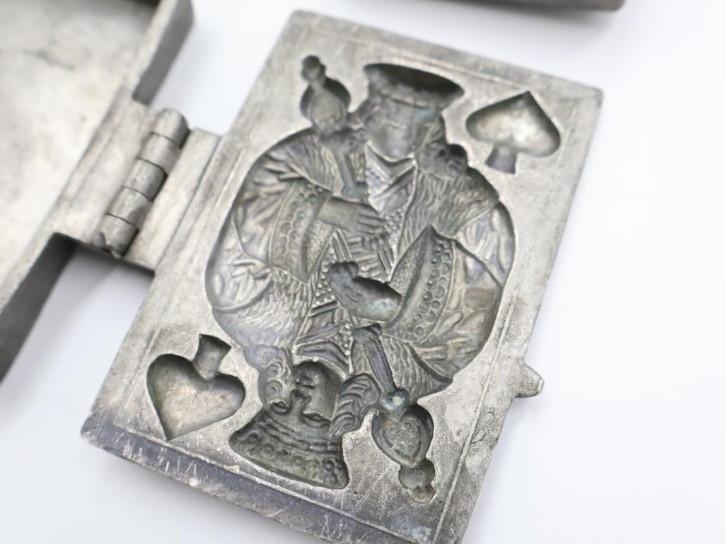 Pair of Vintage Card Ice Cream Molds - 4