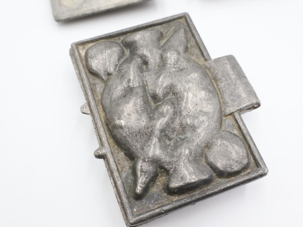 Pair of Vintage Card Ice Cream Molds - 5