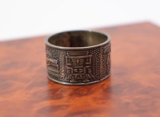Two Historically Styled Sterling Rings - 3
