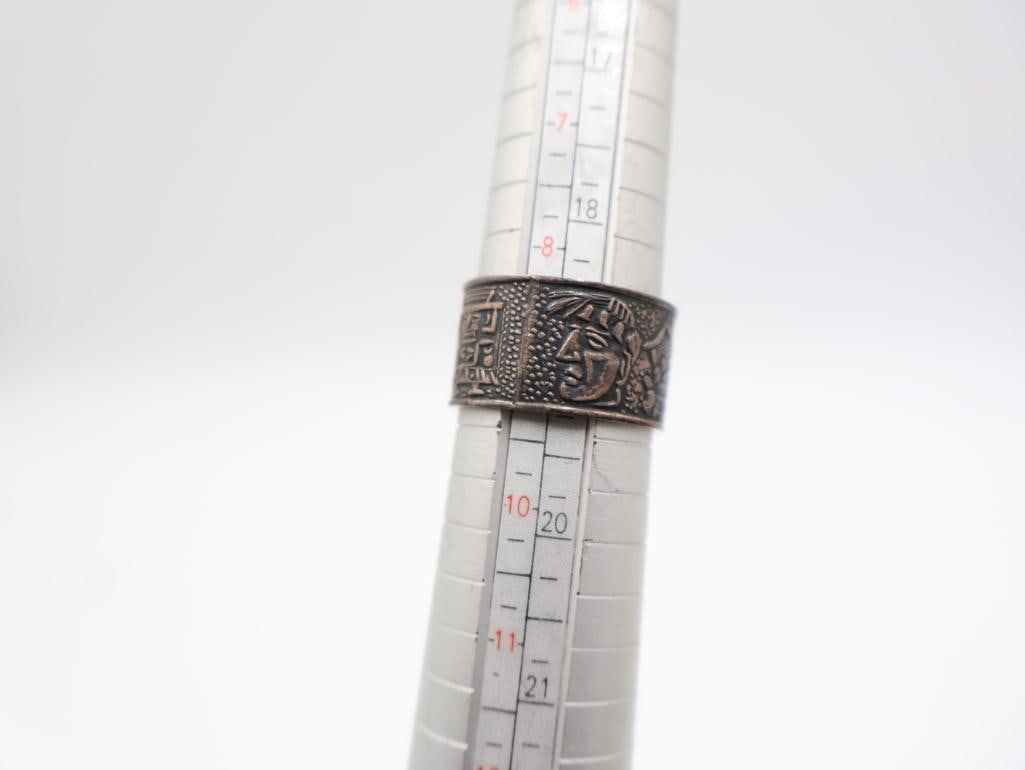 Two Historically Styled Sterling Rings - 7