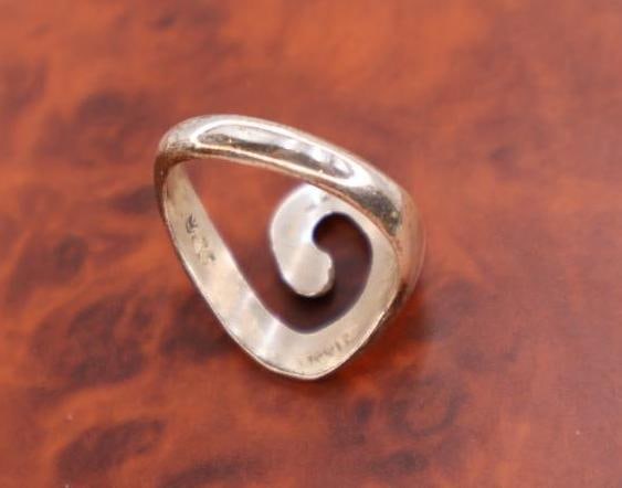 Two Sterling Silver Natural Rings - 7