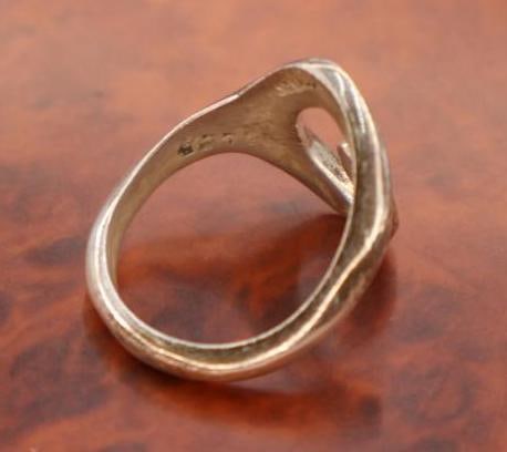Two Sterling Silver Natural Rings - 8