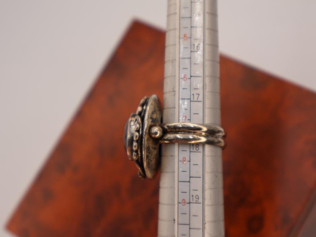 Sterling Silver Bohemian Amethest RIng - 8