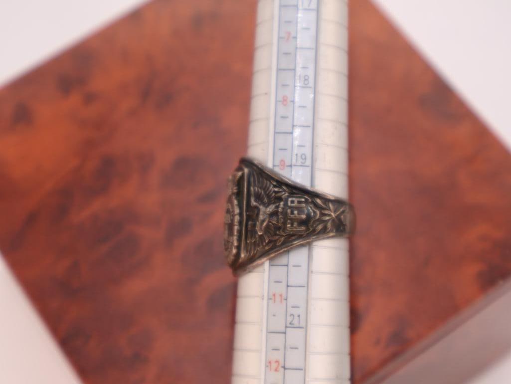 Vintage Sterling Silver FFA Ring - 5