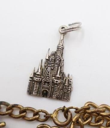 Sterling Silver Disneyland and Vintage Dumbo Charm Bracelet - 3