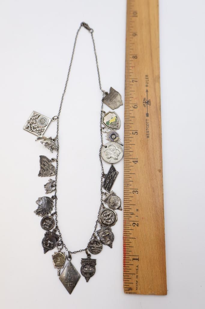 Sterling Silver Charm Necklace - 2