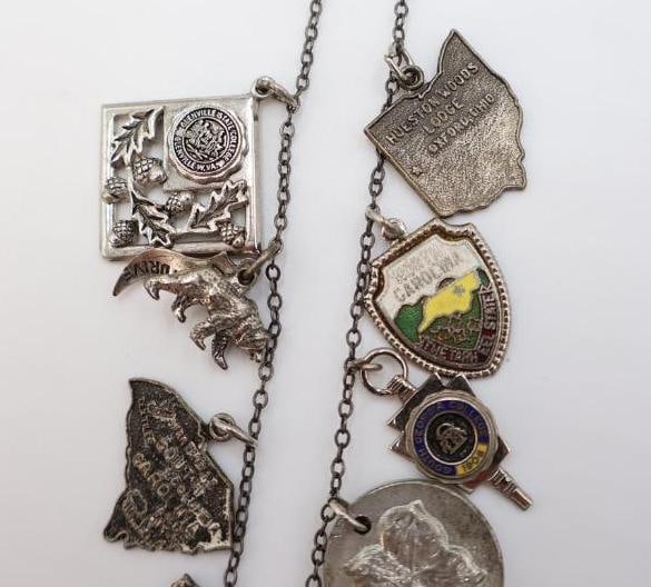 Sterling Silver Charm Necklace - 6