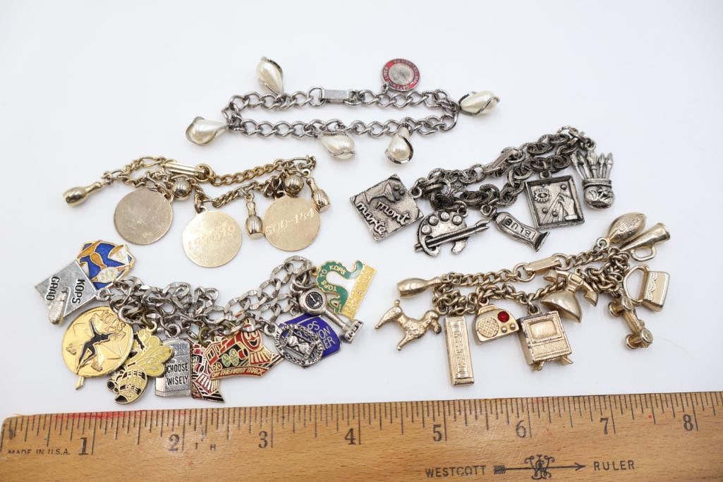 Five Assorted Charm Bracelets - 2