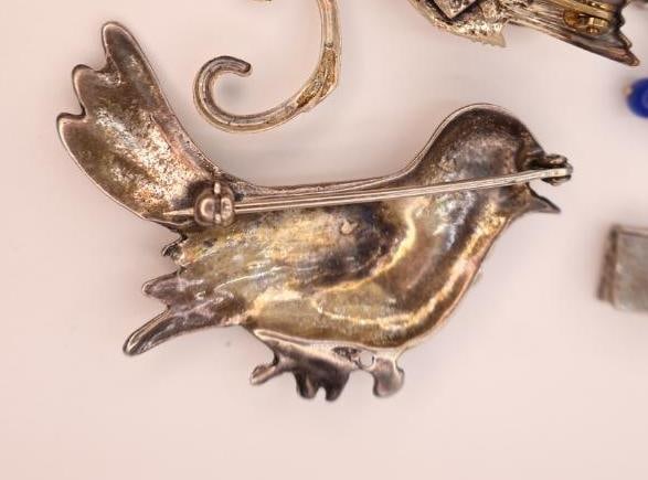 Vintage Lang Sterling Silver Bird Pin and More - 3