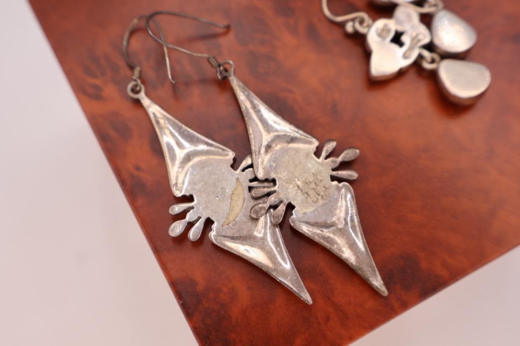 Two Pairs of Sterling Silver Earrings - 4