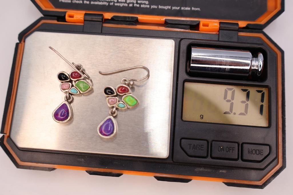 Two Pairs of Sterling Silver Earrings - 7